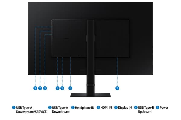 Samsung S60D computerskærm 81,3 cm (32") 2560 x 1440 pixels Quad HD LCD Sort