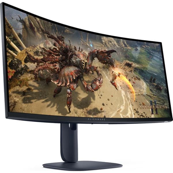Alienware AW3425DWM Spelmonitor 34" Curvo WQHD 180Hz HDR FreeSync Svart/Blå