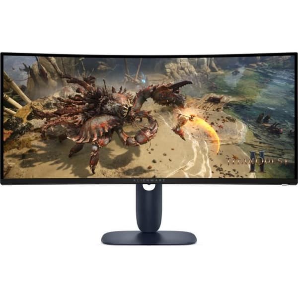 Alienware AW3425DWM Spelmonitor 34" Curvo WQHD 180Hz HDR FreeSync Svart/Blå Svart, Blå