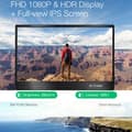 Miniatyrbillede 2 af 4: Bærbar Touchscreen Skærm, FHD 1080P, Dobbelt Stereo Lyd, Alsidig Tilslutning