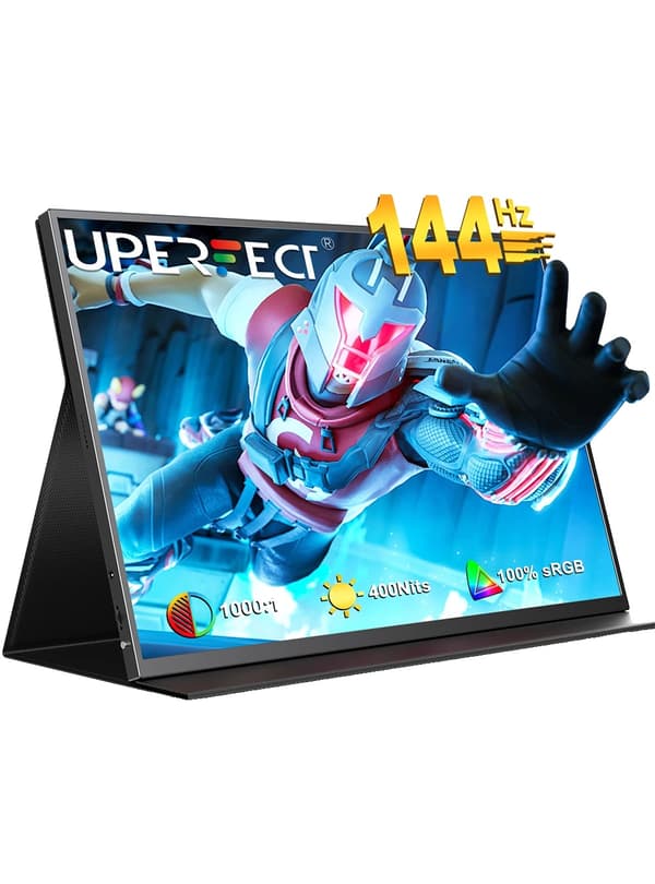 Kannettava pelimonitori, 2K QHD -resoluutio, 144 Hz virkistystaajuus,EU-pistoke