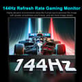 Miniatyrbillede 2 af 4: Bærbar Gaming Skærm, 144Hz Opdateringsfrekvens, QHD Opløsning,EU-stik