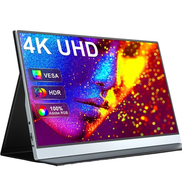 4K-näyttö, 15,6 tuumaa, IPS-paneeli,4K-näyttö, EU-pistoke