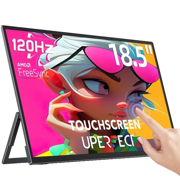 Kannettava näyttö, kosketusnäyttö, 120Hz virkistystaajuus, 18,5 tuuman kosketusnäyttö, EU-liitin