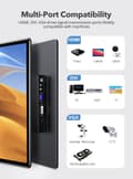 Miniatyrbillede 2 af 4: Berøringsskærm Bærbar Monitor, 15,6 tommer, 1080P IPS Skærm,EU-stik