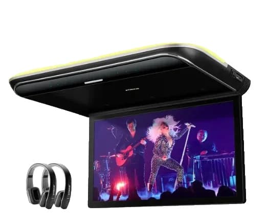 19,5" Biltaksmonitor, 1080P Videostöd, HDMI- och USB-anslutning,med DWH005x2