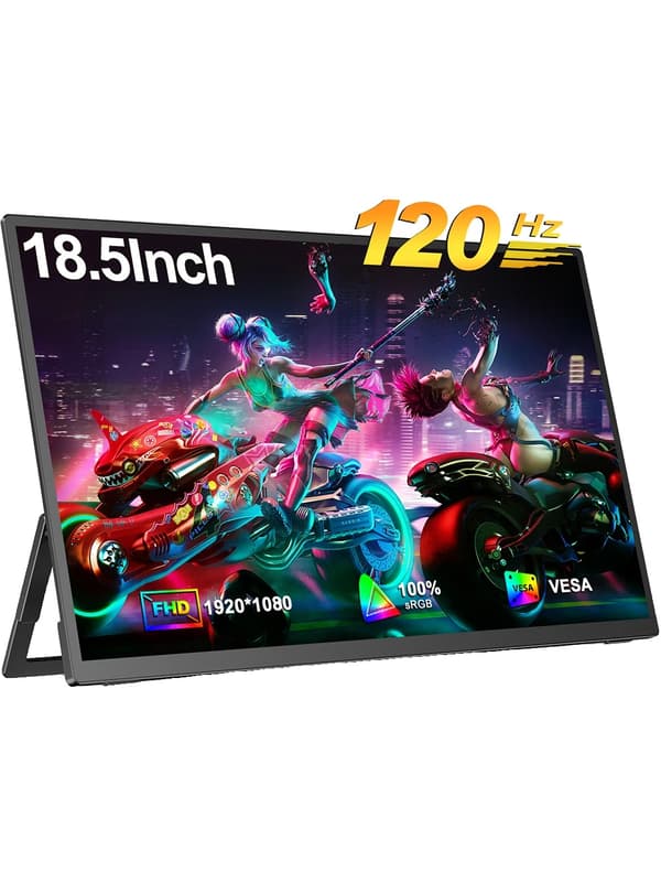 Kannettava näyttö, 1080P FHD -näyttö, käännettävä jalusta,EU-pistoke