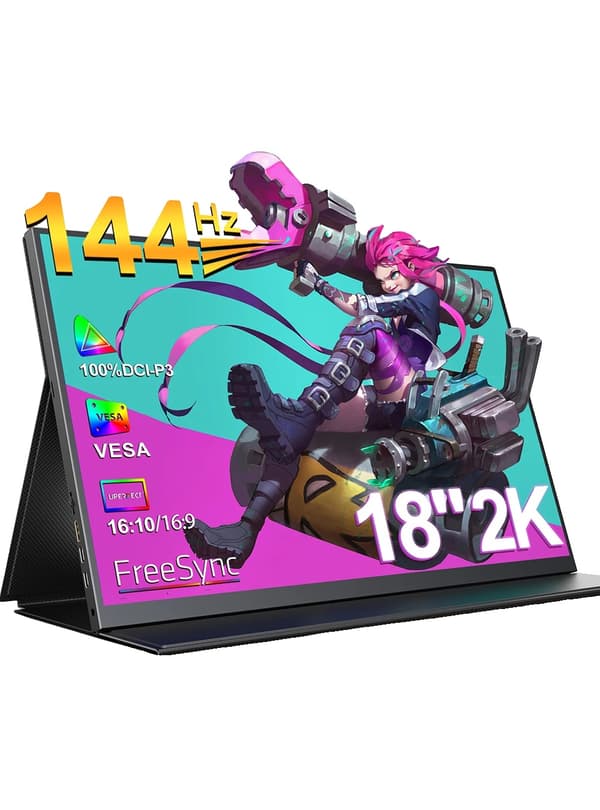 Pelaamisen näyttö, 2K-resoluutio, 144Hz virkistystaajuus,EU-pistoke