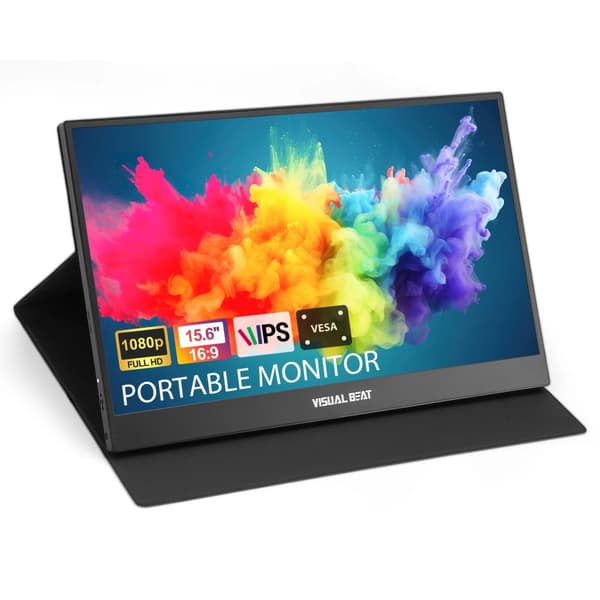 Bærbar Skærm, 15,6" Full HD 1080P, IPS Panel,15,6 tommer 1080P