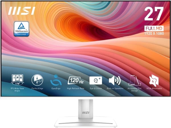 MSI Pro MP275W E2, 68,6 cm (27"), 1920 x 1080 pixlar, Full HD, LED, 4 ms, Vit