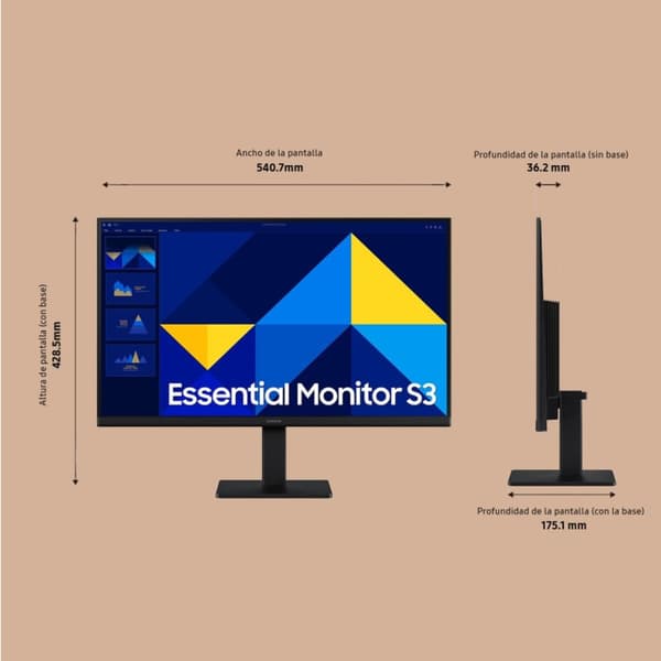 Näyttö Samsung LS24D304GAUXEN Full HD 24"