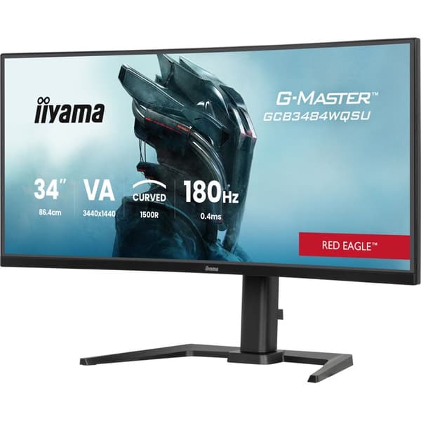 "iiyama G-MASTER GCB3484WQSU-B1 platt skärm för PC 86-4 cm (34"") 3440 x 1440 pixlar UltraWide Quad HD LED Svart"