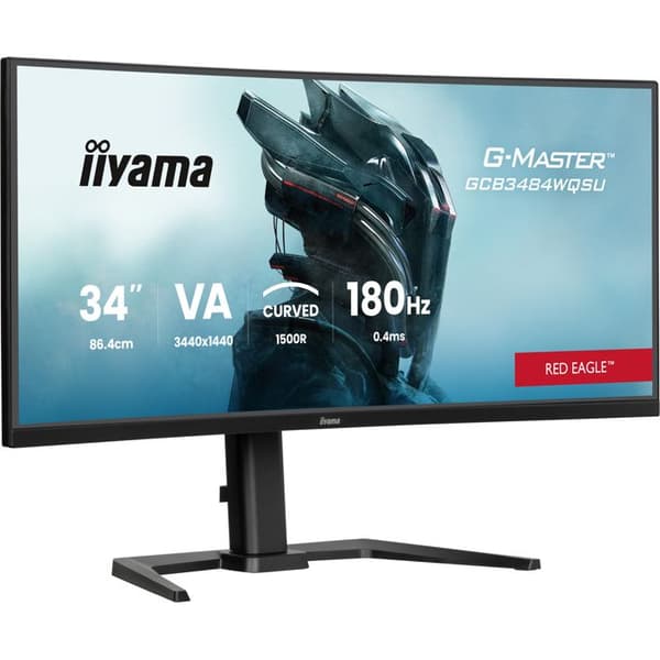 "iiyama G-MASTER GCB3484WQSU-B1 platt skärm för PC 86-4 cm (34"") 3440 x 1440 pixlar UltraWide Quad HD LED Svart"