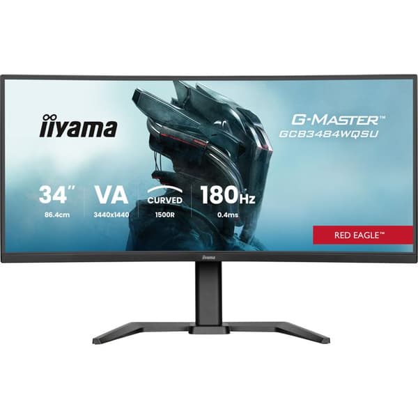 "iiyama G-MASTER GCB3484WQSU-B1 platt skärm för PC 86-4 cm (34"") 3440 x 1440 pixlar UltraWide Quad HD LED Svart" Svart