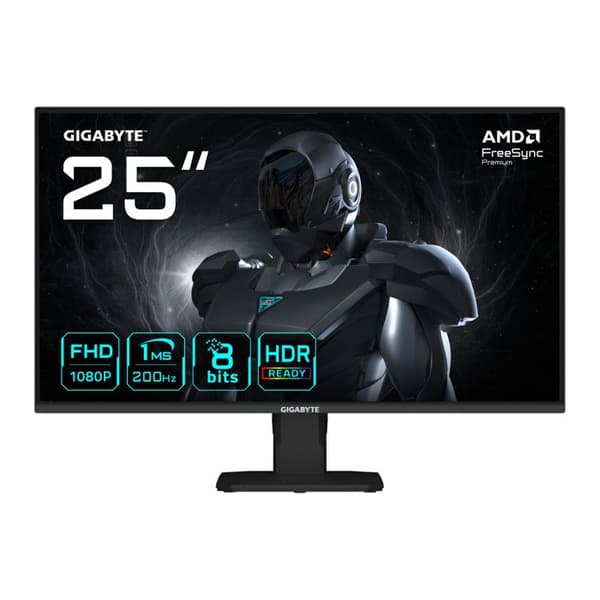 Gigabyte GS25F2 Gaming Skärm 2 Svart