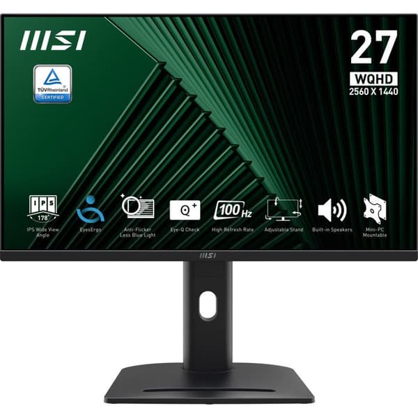 Skärm - MSI - Pro MP275QPG - 27 tum - WQHD 2560x1440 - 100Hz 1ms Svart