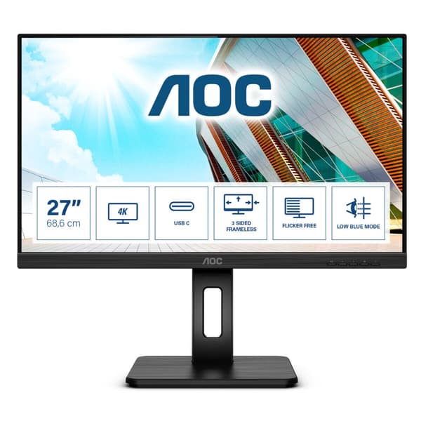 Monitor AOC U27P2CA 27" 4K Ultra HD Svart