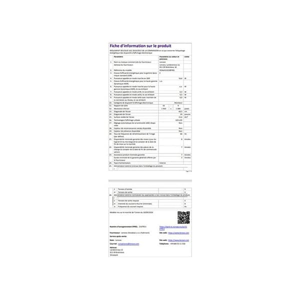 LENOVO 23.8" LED