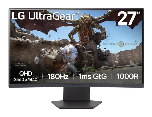 LG 27GS60QC-B datorskärm 68,6 cm (27 tum) 2560 x 1440 pixlar Quad HD LCD Svart