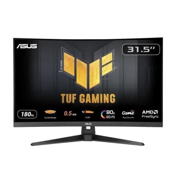 Spelmonitor - ASUS - TUF Gaming VG32WQ3B - 31,5" kurvad - 180 Hz - 0,5 ms GTG