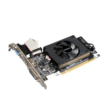Graphic card GIGABYTE GV-N710D3-2GL, 2GB, GDDR3, 64 bit, DVI-D, D-Sub, HDMI, rev 1.0