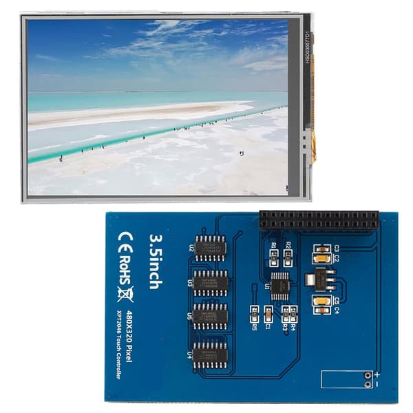 3,5-tommer RPi-skærm 480x320 4B resistiv berøringsskærm med pen tilpasset til Raspberry Pi 3b