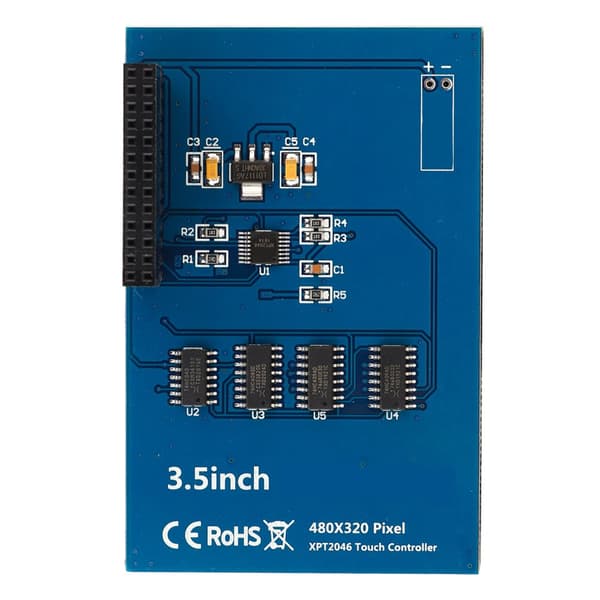 3,5-tommer RPi-skærm 480x320 4B resistiv berøringsskærm med pen tilpasset til Raspberry Pi 3b