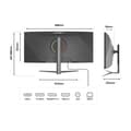 Miniatyrbild 3 av 6: JN-IPSC3752UWQHDPR-H-C65W KONTORSDISPLAY