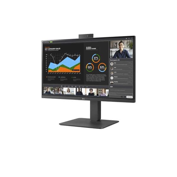 LG Monitor 24BR750C-C 24" Full HD IPS LED Grå för Dator Business