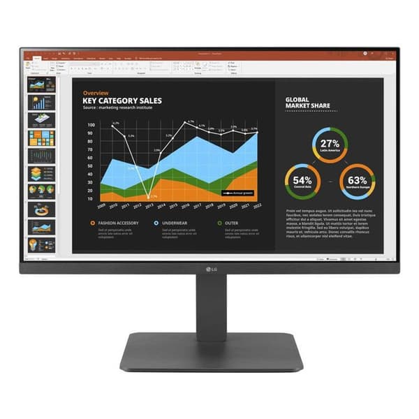 LG Monitor 24BR750C-C 24" Full HD IPS LED Grå för Dator Business