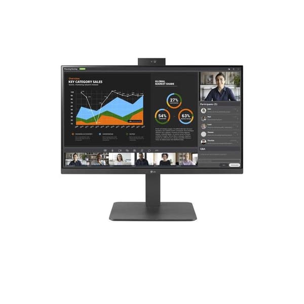LG Monitor 24BR750C-C 24" Full HD IPS LED Grå för Dator Business