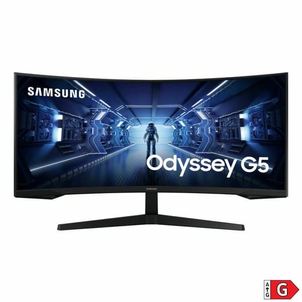 Skærm Samsung Odyssey G5 - G55T C34G55TWP 34" UltraWide Dual Quad HD 165 Hz