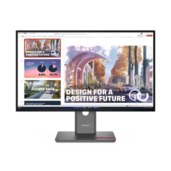 Skjerm Lenovo 64B3GAT2EU Wide Quad HD 27" Sort
