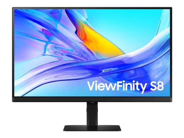 Samsung ViewFinity S8 S27D804UEU - S80UD Series - LED-skärm - USB - 27" - 3840 x 2160 4K UHD (2160p) @ 60 Hz - VA - 350 cd/m² - 1000:1 - HDR10 - 5 ms