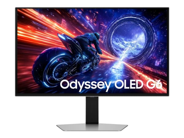 Samsung Odyssey OLED G6 S27FG602SU - G60SF Series - OLED-skjerm - gaming - 27" - 2560 x 1440 QHD @ 500 Hz - 300 cd/m² - 1000000:1 - DisplayHDR 500 Tr