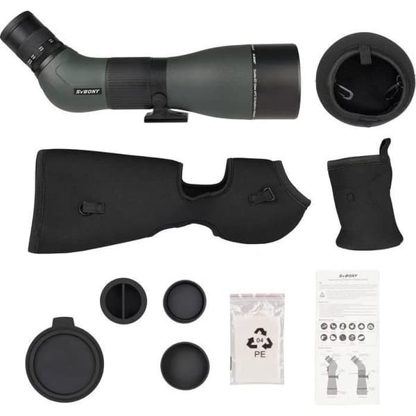 Svbony SA401 APO Spotting Scope 20-60x85, Spotting Scope, ED Glas, Precise Focus, Vattentät Vinklad Spotting Scope