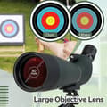 Miniatyrbild 5 av 6: Svbony SV28PLUS Spottingscope med stativ Smartphone Adapter, 20-60x80mm A5 Claret Röd FMC BAK4 IP65 Vattentät, spottingscope