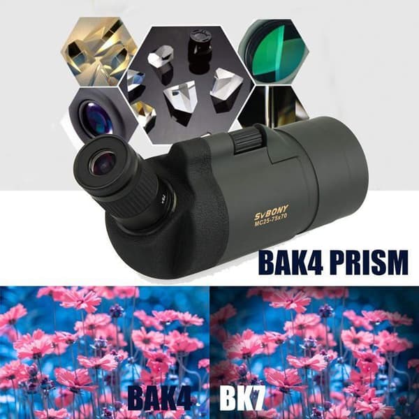 Svbony SV41 Mak Kikkert, 25-75x70 Kikkert med Stativ, Bak4 Prisme FMC Optikk Vanntett Monokular for Målskytter, Landskap