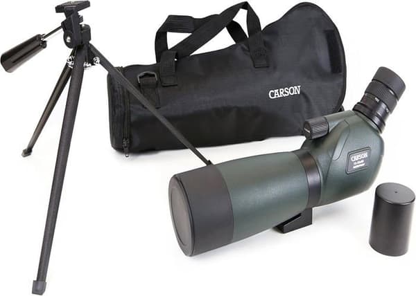 Kikarsikte - monokulär Carson - SS-560 - Everglade vattentät kikare HD 60 mm med bordstativ Färg: grön ()
