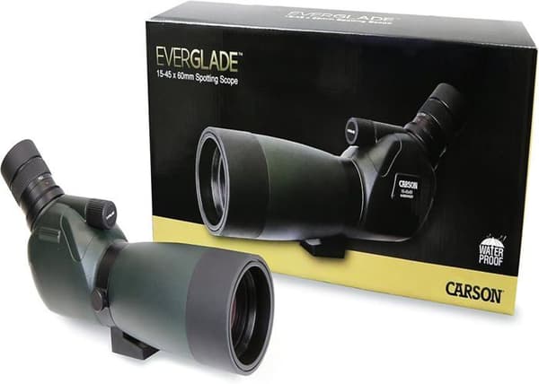 Kikarsikte - monokulär Carson - SS-560 - Everglade vattentät kikare HD 60 mm med bordstativ Färg: grön ()