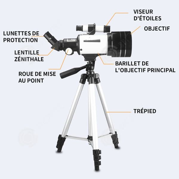 INN Teleskop Brännvidd 300 mm Brännvidd Astronomiskt Teleskop Red Dot Telescope Bergsbestigning Teleskoplins