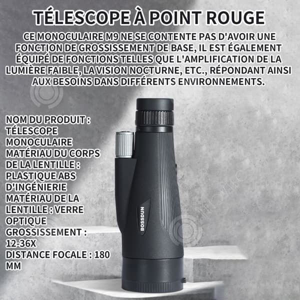 INN Teleskop brännvidd 12-36X brännvidd astronomiskt teleskop röd punkt teleskop bergsbestigning teleskop objekt