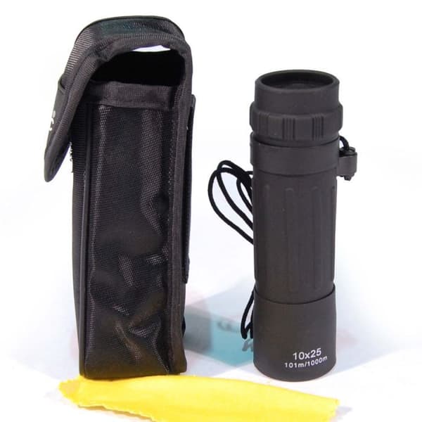 Monokulär - Mil-Tec - 10X25 - Svart - Kompakt - Gummerad beläggning