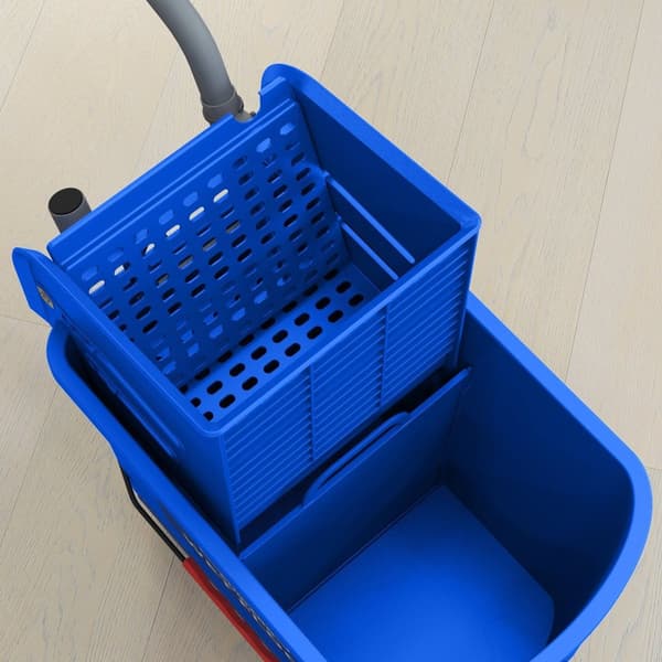 Rootz 20L MOP -ämpäri Wringer - Rolling Mop Bucket - puhdistusvaunu - Haittaton liike - 60 cm x 27cm x 70,5 cm