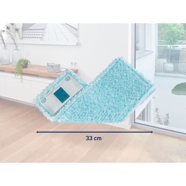LEIFHEIT Clean Twist M Ergo super soft 52122 Reservöverdrag för rengöring av platt mopp, specialöverdrag för känsliga golv