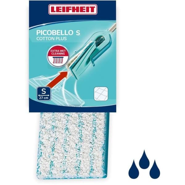 Golvtorkare - LEIFHEIT - Picobello bomull plus S - 56611 - Kakel- och stengolv. 27 cm mopp