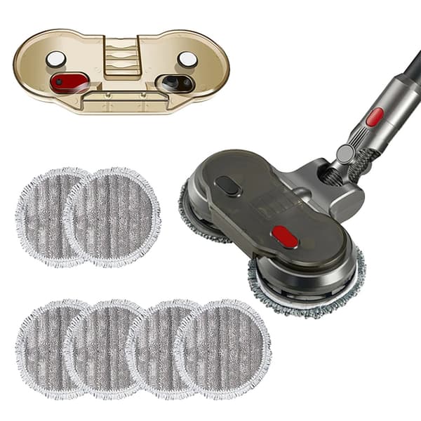 Elektrisk Moppfäste, Kompatibel med V7 V8 V10 V11 V15, Multifunktionell Rengöring,Moppfäste