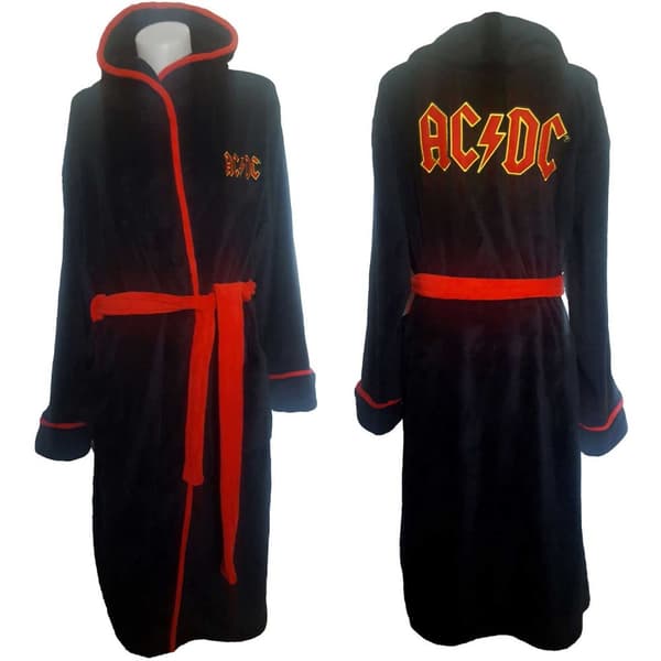AC/DC Unisex Bathrobe: Logo (Medium - Large)