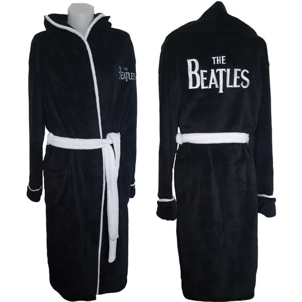 The Beatles Unisex Bathrobe: Drop T Logo (Medium - Large)