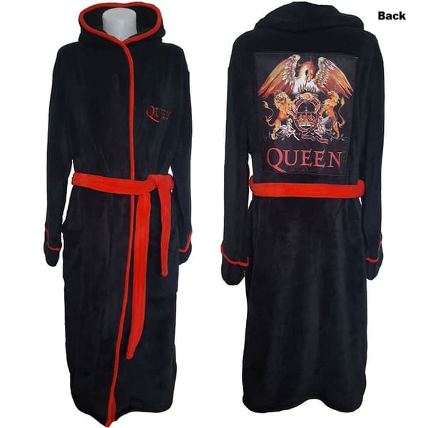Queen Unisex Bathrobe: Classic Crest (Large - X-Large)